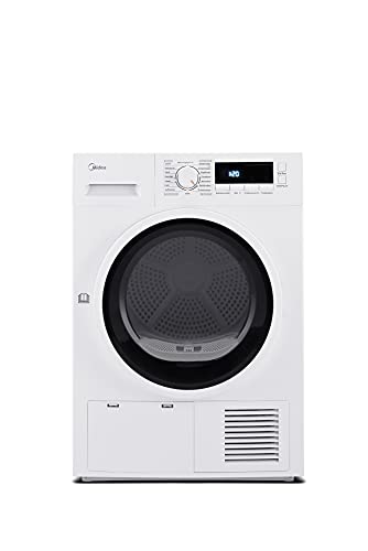 Midea Kondenstrockner T 3.8B / 8kg / B/Auto Dry/Knitterschutz/Reversierende Trommel/Startzeitvorwahl / 16 Programme, weiß von Midea