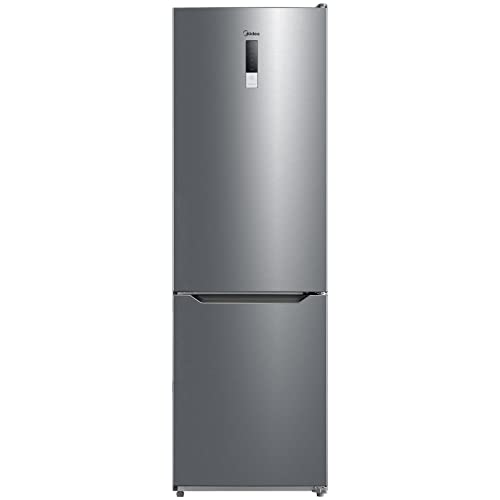 Midea MDRB424FGE02OA Kühl-/Gefrierkombination/188 cm Höhe/NoFrost/LED-Beleuchtung/Hochwertiger GMCC-Kompressor / Elektronische Steuerung/Zuverlässige Gefrierleistung/235 kWh/Jahr/224L Kühlteil von Midea