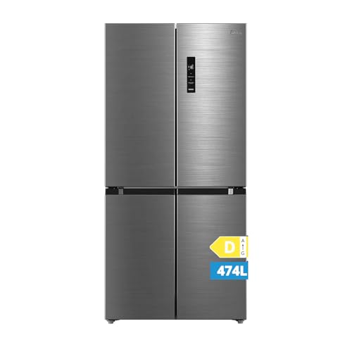 Midea MDRF632FID46 Multi Door Kühl-/Gefrierkombination/ 177,5cm Höhe /83,3cm Breit/65,3cm Tiefe/NoFrost/295 kWh/Jahr /305L Kühlteil/169L Gefrierteil/Plasma Pure/Inverter Compressor/Vario Box von Midea