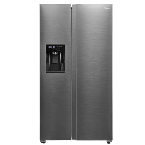 Midea MDRS761MYC46 Side-by-Side Kühl-/Gefrierkombination/No Frost/3in1 Wasser-/Eisspender und Wassertank/Dual Inverter Compressor/179,3 cm Höhe/573L Gesamtvolumen/208 kWh/Jahr/Rostfreier Stahl Midea MDRS761MYC46 Side-by-Side Kühl-/Gefrierkombination/No Frost/3in1 Wasser-/Eisspender und Wassertank/Dual Inverter Compressor/179,3 cm Höhe/573L Gesamtvolumen/208 kWh/Jahr/Rostfreier Stahl von Midea