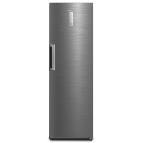 Midea MDRU385MTE46 Gefrierschrank/Kühlschrank/273L/185 cm hoch/NoFrost/Flexible Kühl- und Gefrierfunktion/Superkühl/Große Fächer/Zero Clearance/Easy Open Handgriff/Wechselbarer Türanschlag/Inox von Midea