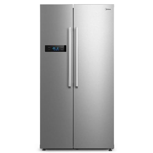 Midea MERS530FGD02 Side-by-Side Kühl-/Gefrierkombination/NoFrost/Inverter Technologie/Indoor Ice Bar/Twin Control/176,5 cm Höhe/335 L Kühlen/197 L Gefrieren/256 kWh/Jahr von Midea