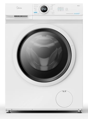 Midea MF10EW80B Waschmaschine / 8kg / 1400 U/Min/EEK A/Inverter Quattro Moto/Dampffunktion/Grosse Trommel/Slim Design/Nachlegefunktion/Kindersicherung/AquaStop, Weiß Midea MF10EW80B Waschmaschine / 8kg / 1400 U/Min/EEK A/Inverter Quattro Moto/Dampffunktion/Grosse Trommel/Slim Design/Nachlegefunktion/Kindersicherung/AquaStop, Weiß von Midea