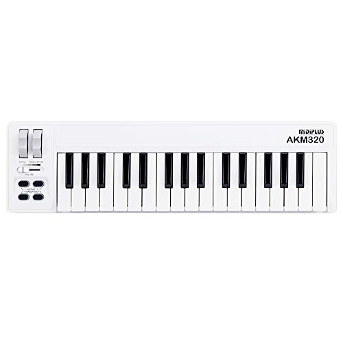 AKM320 MIDI Keyboard Controller, White Edition mit Cubase LE von Midiplus