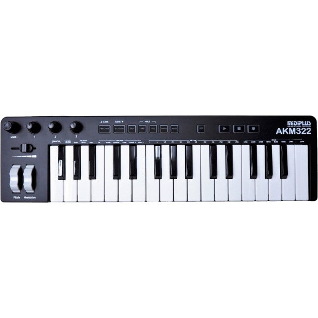 Midiplus AKM322 MIDI Keyboard (Black) von Midiplus