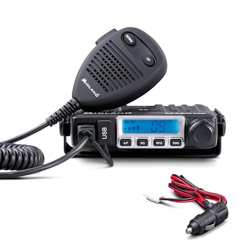 CB Radio Midland M-Mini USB, Squelch Digital, 40 AM/FM-Kanal, 12 V von Midland