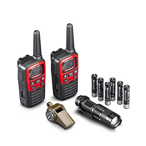 Midland, Kit EK30, inklusive 2 Walkie Talkie XT30 mit 5 Stunden Autonomie, Notfallpfeife und Multifunktions-Warnung, LED-Taschenlampe von Midland