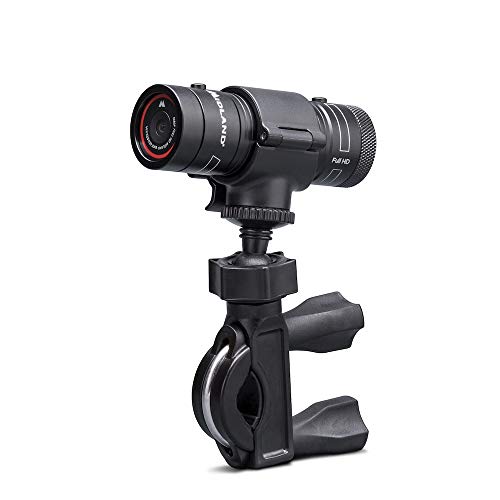 Midland Bike Guardian Dashcam Kamera, Voll HD Motorrad Video Kamera, mit Schleifen-Aufzeichnung, 120° Weitwinkel, IP65 Regenresistent, mit Lenkerhalterung und USB Kabel von Midland