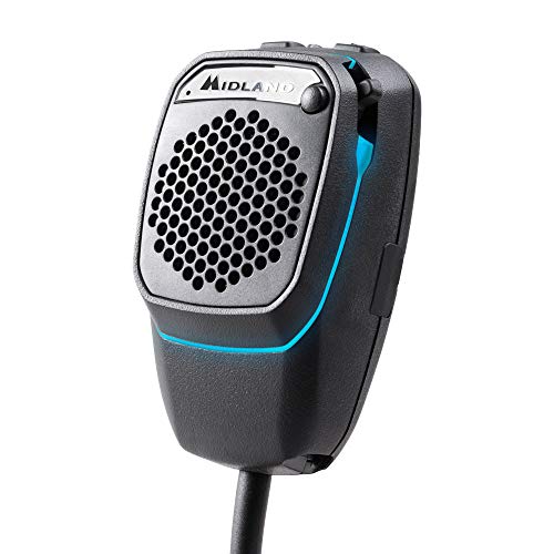 Midland Dual-Mike 4Pin V1, Bluetooth und CB-Mikrofon, kompatibel mit CBTalk App, mit 4 Pin V1 Anschluss, DSP-Signalprozessor, Freisprecheinrichtung von Midland