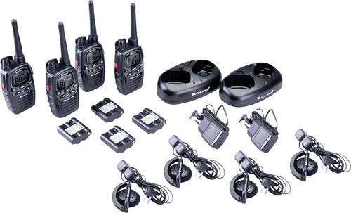 Midland G7 Pro 4er Kofferset, PMR446 2x Doppelstandlader, 4x MA24-L Headsets C1090.19 PMR-Handfunkge Midland G7 Pro 4er Kofferset, PMR446 2x Doppelstandlader, 4x MA24-L Headsets C1090.19 PMR-Handfunkge von Midland