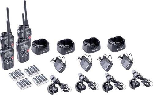 Midland G9 Pro 4er Kofferset C1385.05 PMR-Funkgerät Midland G9 Pro 4er Kofferset C1385.05 PMR-Funkgerät von Midland