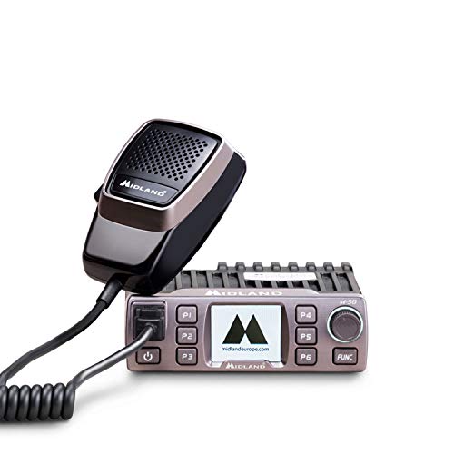Midland M-30 CB-Funkgerät mit Mikrofon, 12/24V, Farbdisplay, 6 programmierbare Tasten, Digital Squelch, 4 Watt AM/FM Midland M-30 CB-Funkgerät mit Mikrofon, 12/24V, Farbdisplay, 6 programmierbare Tasten, Digital Squelch, 4 Watt AM/FM von Midland