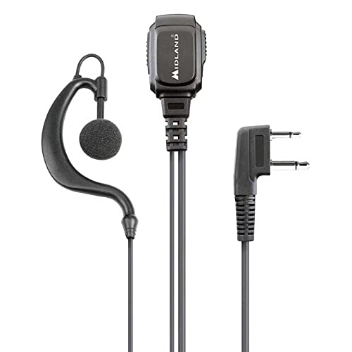 Midland Mikrofon, MA21-L PRO mit Spiralkabel, Mono-Headset, VOX/PTT-Schalter und L-Anschluss, 2-polig, Schwarz Midland Mikrofon, MA21-L PRO mit Spiralkabel, Mono-Headset, VOX/PTT-Schalter und L-Anschluss, 2-polig, Schwarz von Midland