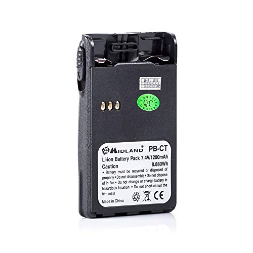 Midland PB 2/0 (DE) 00 40 Li-ion Pack wiederaufladbarer Batterien für 00/(DE) Karat 40 0, 1.200 mAh, 2 Stück von Midland