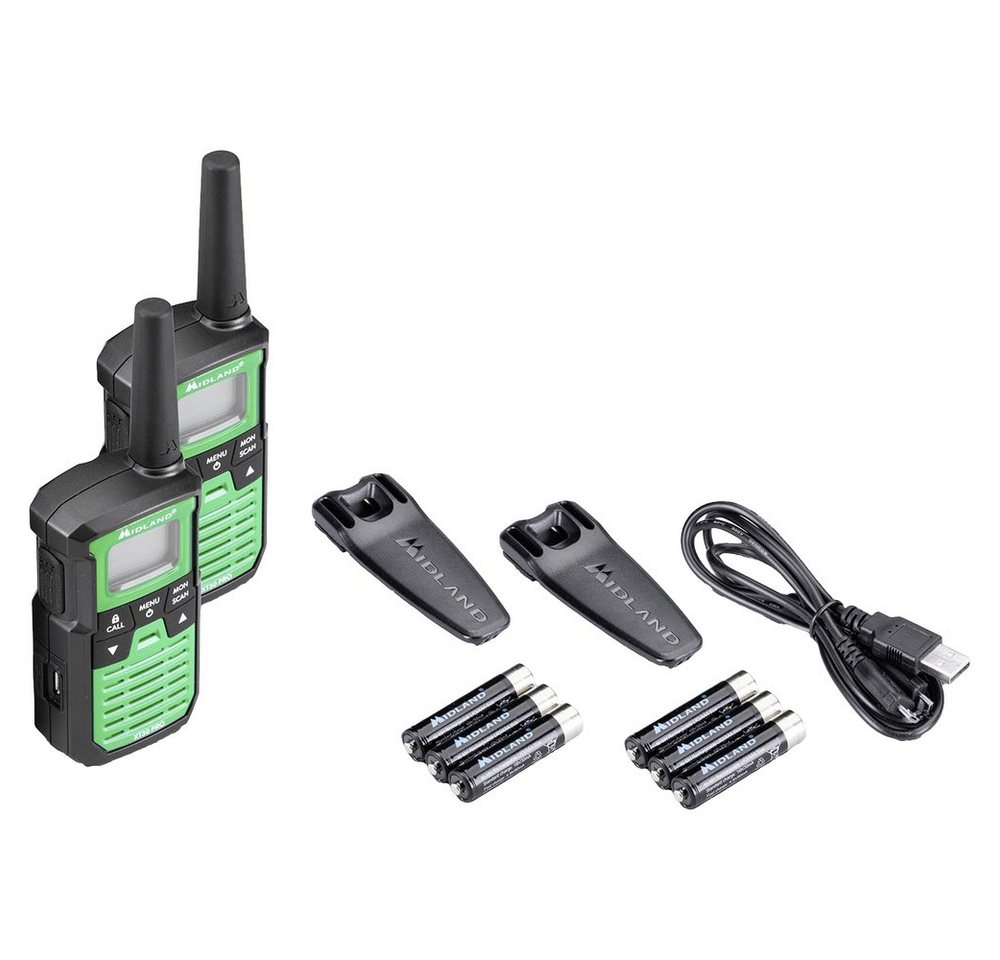 Midland Walkie Talkie Midland XT30 Pro Paar Grün C1463 PMR-Funkgerät 2er Set von Midland