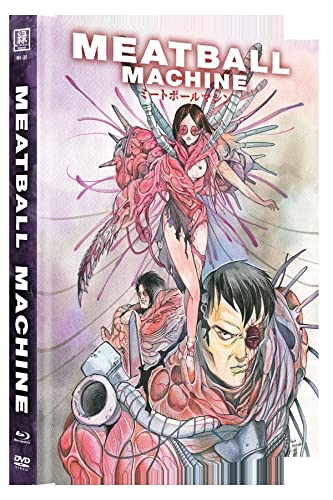 Meatball Machine (2005) Uncut - Blu-ray + DVD Mediabook Cover "B" Limited Edition 250 Stück - Ein Splatterfest von Yudai Yamaguchi & Jun’ichi Yamamoto von Midori-Impuls