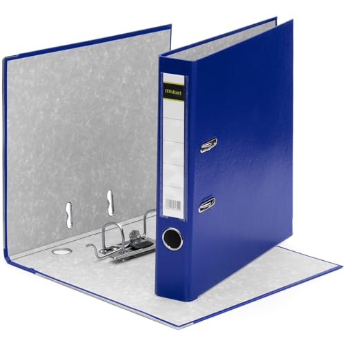 MIDORI Ordner PP-Color aus Kunststoff | 7er Pack Aktenordner 5 cm breit im DIN A4 Format in Blau | Schmaler Briefordner Ringordner mit austauschbarem Rückenschild MIDORI Ordner PP-Color aus Kunststoff | 7er Pack Aktenordner 5 cm breit im DIN A4 Format in Blau | Schmaler Briefordner Ringordner mit austauschbarem Rückenschild von Midori