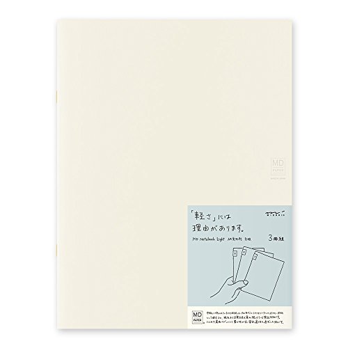 Midori Phil Design Notes MD Notebook Light A4 Deformation-Size Grid Ruled Three Books 15217006 von Midori
