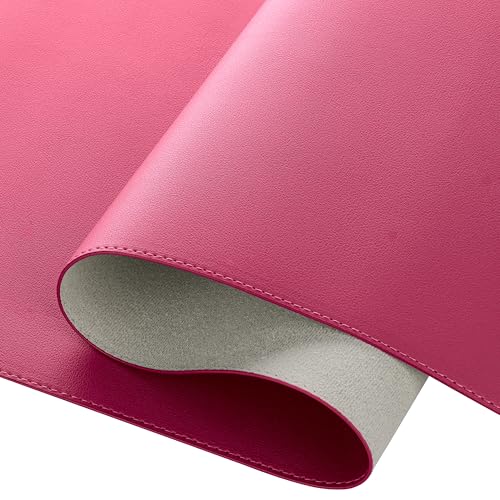 Midori Schreibtischunterlage, 80 x 40 cm PU-Leder Tischunterlage in Purpur mit Randnähten | Mauspad mit rutschfester Kunstwildleder Unterseite Midori Schreibtischunterlage, 80 x 40 cm PU-Leder Tischunterlage in Purpur mit Randnähten | Mauspad mit rutschfester Kunstwildleder Unterseite von Midori
