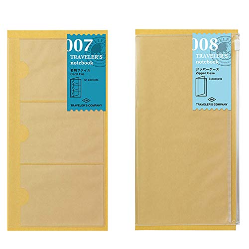 Midori Traveler's Notebook Standard Size Refill Set - No007,No008 - 2pc (Harajuku Culture Only) von Midori