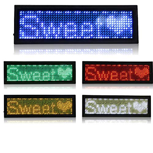 MidoriMori LED Programmierbare Namensschild Digital Scrolling Business Abzeichen Wiederaufladbare Namensschild Karte mit Magnet/Pin für Restaurant Shop Party Bar Ausstellung MidoriMori LED Programmierbare Namensschild Digital Scrolling Business Abzeichen Wiederaufladbare Namensschild Karte mit Magnet/Pin für Restaurant Shop Party Bar Ausstellung von MidoriMori
