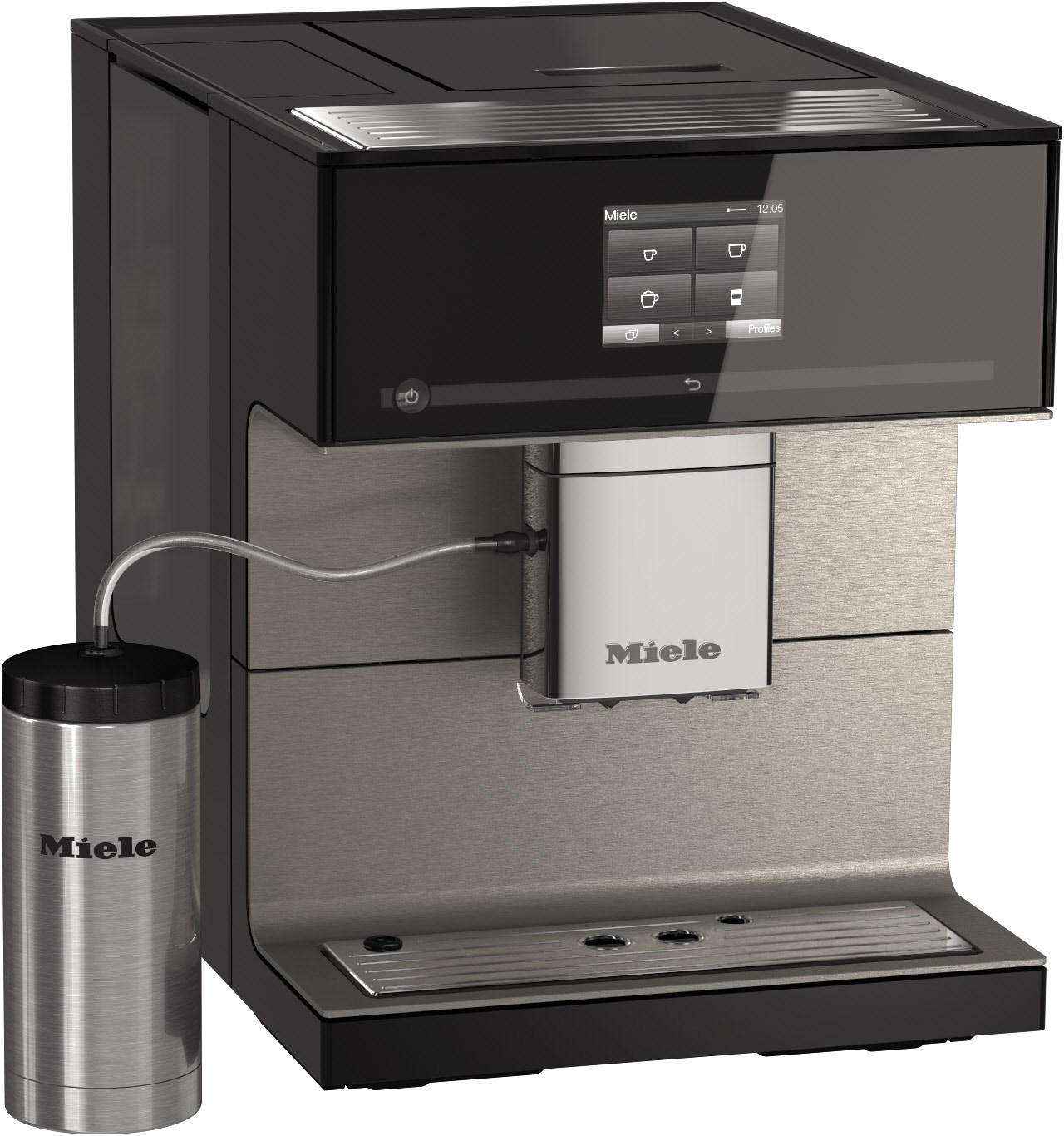 Miele Stand-Kaffeevollautomat CM 7550 CoffeePassion Obsidianschwarz von Miele