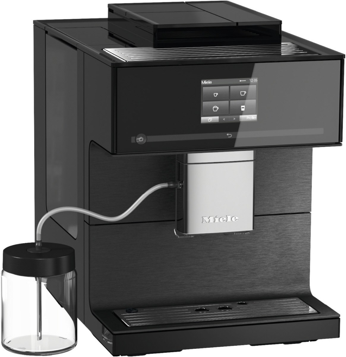 Miele Stand-Kaffeevollautomat CM 7750 CoffeeSelect Obsidianschwarz von Miele