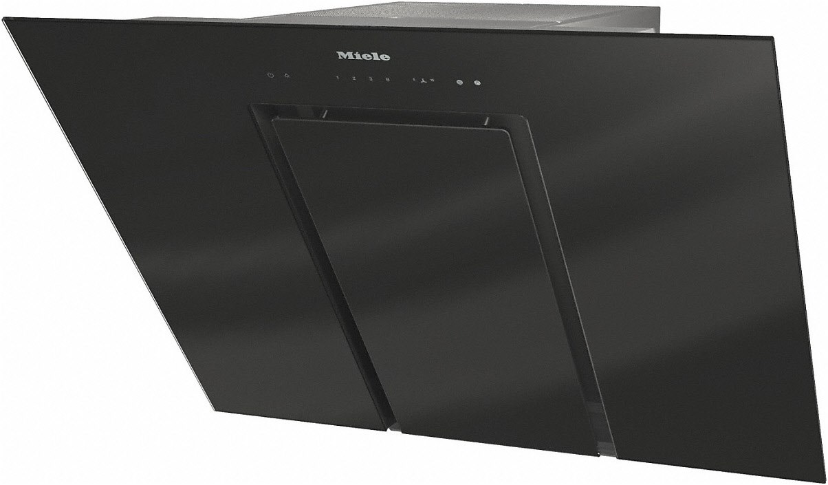 Miele Wand-Dunstabzugshaube DA 6488 W Pure Black Obsidianschwarz von Miele