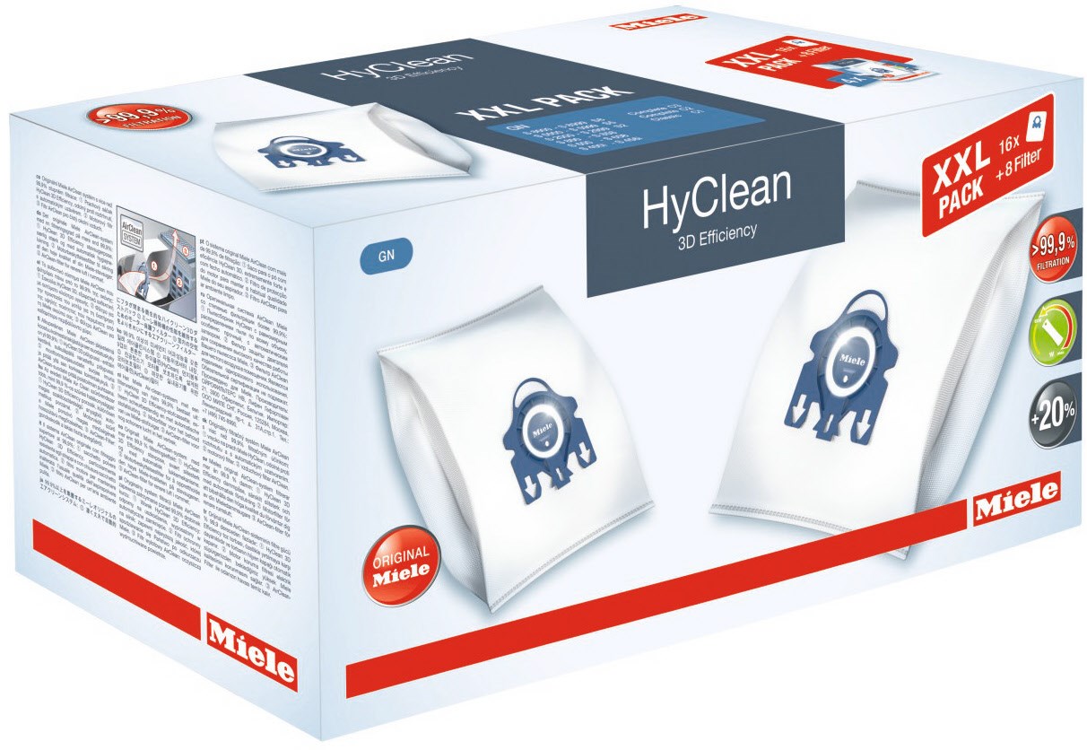 XXL-Pack G/N HyClean 3D Efficiency Staubfilterbeutel von Miele