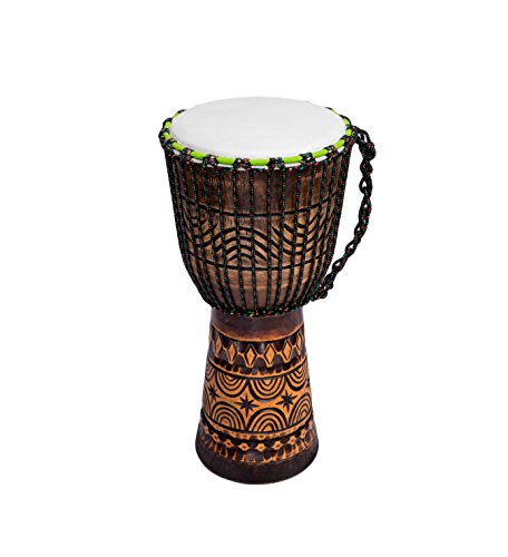 Mienloco Trommel Djembe Drum in sehr hochwertiger Qualität inkl. Reisetasche (30cm) von Mienloco