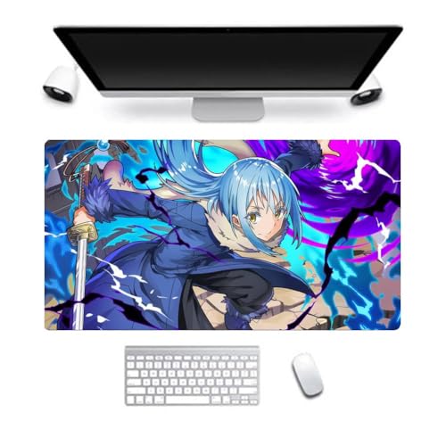 That Time I Got Reincarnated as a Slime Mauspad Groß rutschfest Gaming Mouse Mat Non-Slip Rubber Base Desk Mat 400x900mm für Büro Spiele (typ10) von Mifeiwukawa