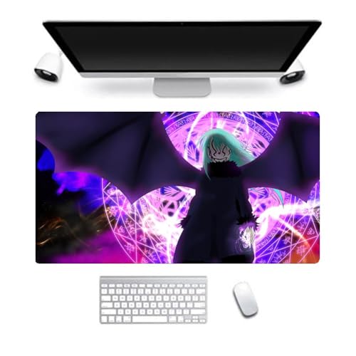 That Time I Got Reincarnated as a Slime Mauspad Groß rutschfest Gaming Mouse Mat Non-Slip Rubber Base Desk Mat 400x900mm für Büro Spiele (typ5) von Mifeiwukawa