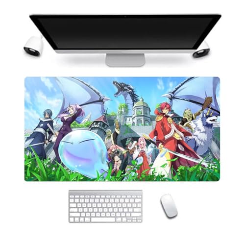 That Time I Got Reincarnated as a Slime Mauspad Groß rutschfest Gaming Mouse Mat Non-Slip Rubber Base Desk Mat 400x900mm für Büro Spiele (typ6) von Mifeiwukawa
