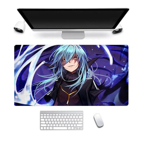 That Time I Got Reincarnated as a Slime Mauspad Groß rutschfest Gaming Mouse Mat Non-Slip Rubber Base Desk Mat 400x900mm für Büro Spiele (typ7) von Mifeiwukawa