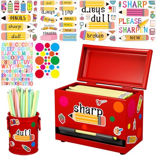Mifoci 8-teiliges Bleistiftspender-Set für Klassenzimmer, Metall-Stifthalter, Edelstahl-Strohhalm-Spender für Bleistifte, Briefaufkleber, Großpackung, Lehrer, Klassenzimmer-Zubehör, Aufbewahrung (rot) Mifoci 8-teiliges Bleistiftspender-Set für Klassenzimmer, Metall-Stifthalter, Edelstahl-Strohhalm-Spender für Bleistifte, Briefaufkleber, Großpackung, Lehrer, Klassenzimmer-Zubehör, Aufbewahrung (rot) von Mifoci