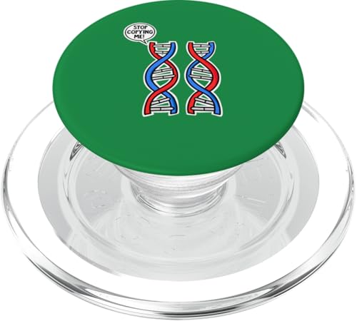 DNA Stop Copying Me PopSockets PopGrip für MagSafe von Miftees Biology Tees