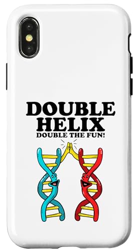 Double the Fun Double Helix DNA Hülle für iPhone X/XS Double the Fun Double Helix DNA Hülle für iPhone X/XS von Miftees Biology Tees