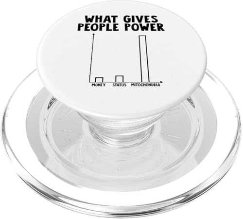 Mitochondria Gives People Power PopSockets PopGrip für MagSafe Mitochondria Gives People Power PopSockets PopGrip für MagSafe von Miftees Biology Tees