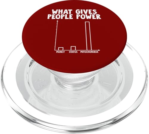 Mitochondria Gives People Power PopSockets PopGrip für MagSafe Mitochondria Gives People Power PopSockets PopGrip für MagSafe von Miftees Biology Tees