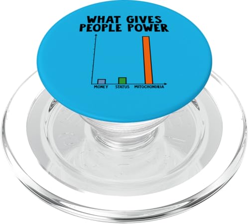 Mitochondria Gives People Power PopSockets PopGrip für MagSafe Mitochondria Gives People Power PopSockets PopGrip für MagSafe von Miftees Biology Tees
