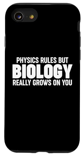 Physics Rules But Biology Really Grows on You Hülle für iPhone SE (2020) / 7 / 8 von Miftees Biology Tees