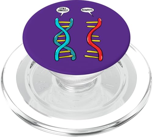 Still Single DNA Always RNA PopSockets PopGrip für MagSafe von Miftees Biology Tees