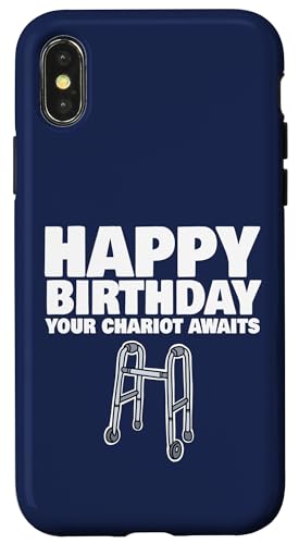 Happy Birthday Walker Hülle für iPhone X/XS von Miftees Birthday Tees