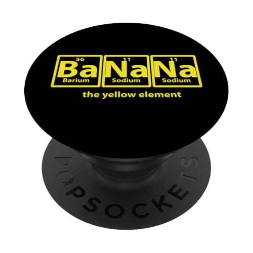 Banane Periodensystem Banane PopSockets Klebender PopGrip Banane Periodensystem Banane PopSockets Klebender PopGrip von Miftees Chemistry Tees