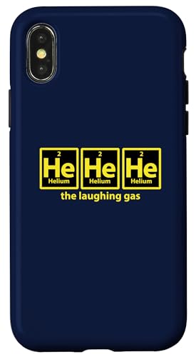 He He He Helium Hülle für iPhone X/XS He He He Helium Hülle für iPhone X/XS von Miftees Chemistry Tees