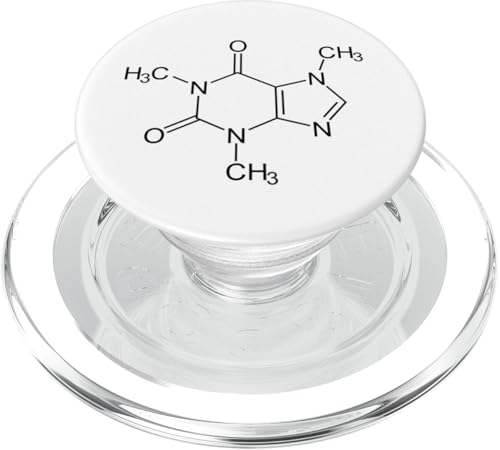 Koffeinmolekül lustige Kaffee Chemische Formel PopSockets PopGrip für MagSafe von Miftees Chemistry Tees