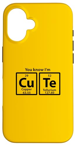 Periodic CuTe Hülle für iPhone 16 von Miftees Chemistry Tees