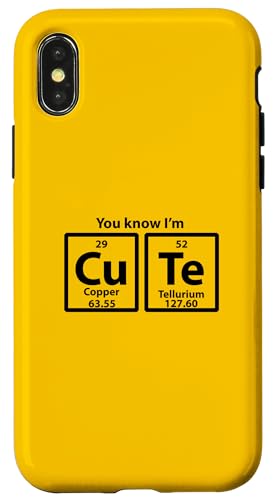 Periodic CuTe Hülle für iPhone X/XS Periodic CuTe Hülle für iPhone X/XS von Miftees Chemistry Tees