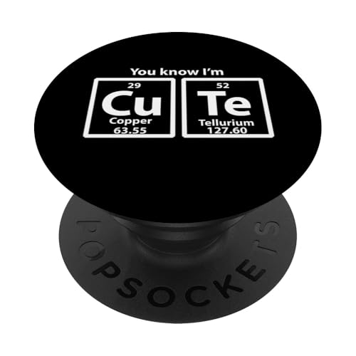 Periodic CuTe PopSockets Klebender PopGrip Periodic CuTe PopSockets Klebender PopGrip von Miftees Chemistry Tees