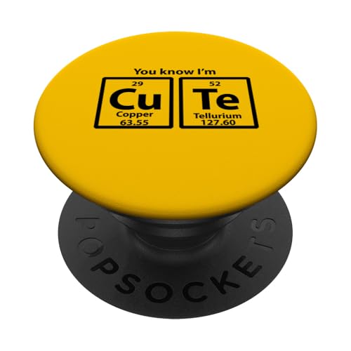 Periodic CuTe PopSockets Klebender PopGrip Periodic CuTe PopSockets Klebender PopGrip von Miftees Chemistry Tees